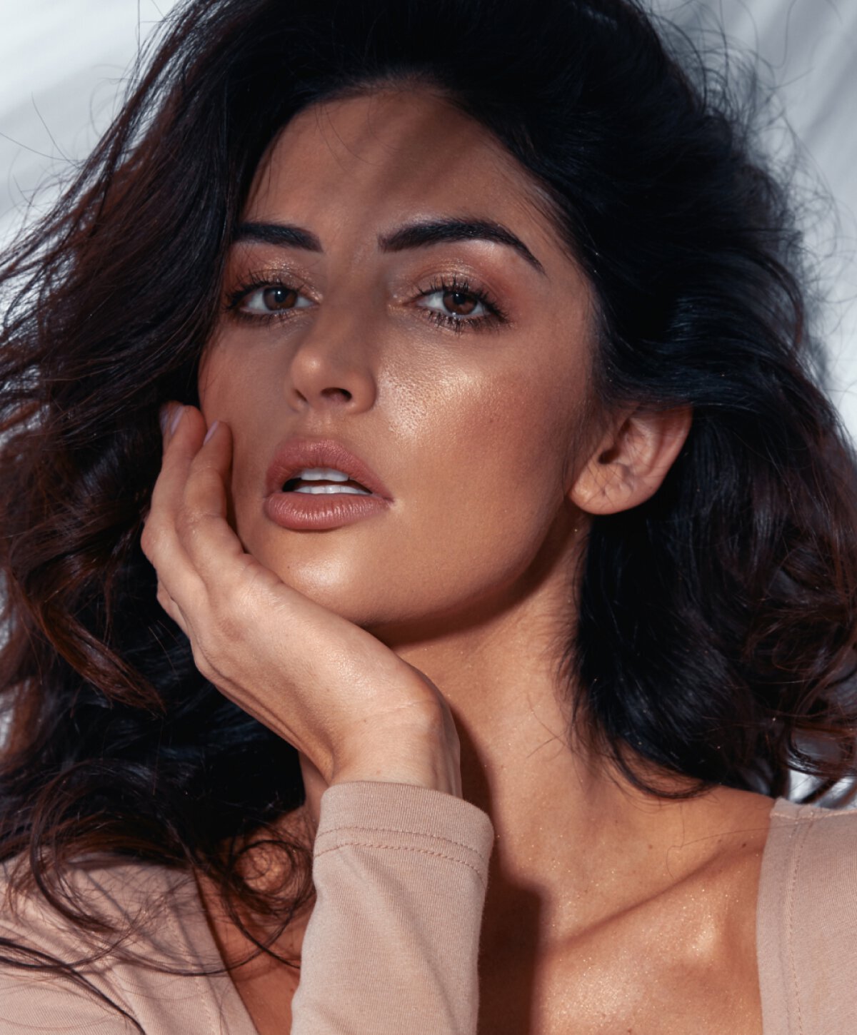 Manchester Chemical Peel model with dark hair
